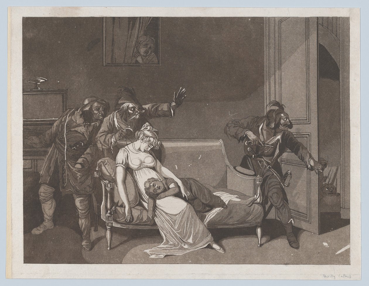 Erste Szene der Diebe, ca. 1805 von Gror