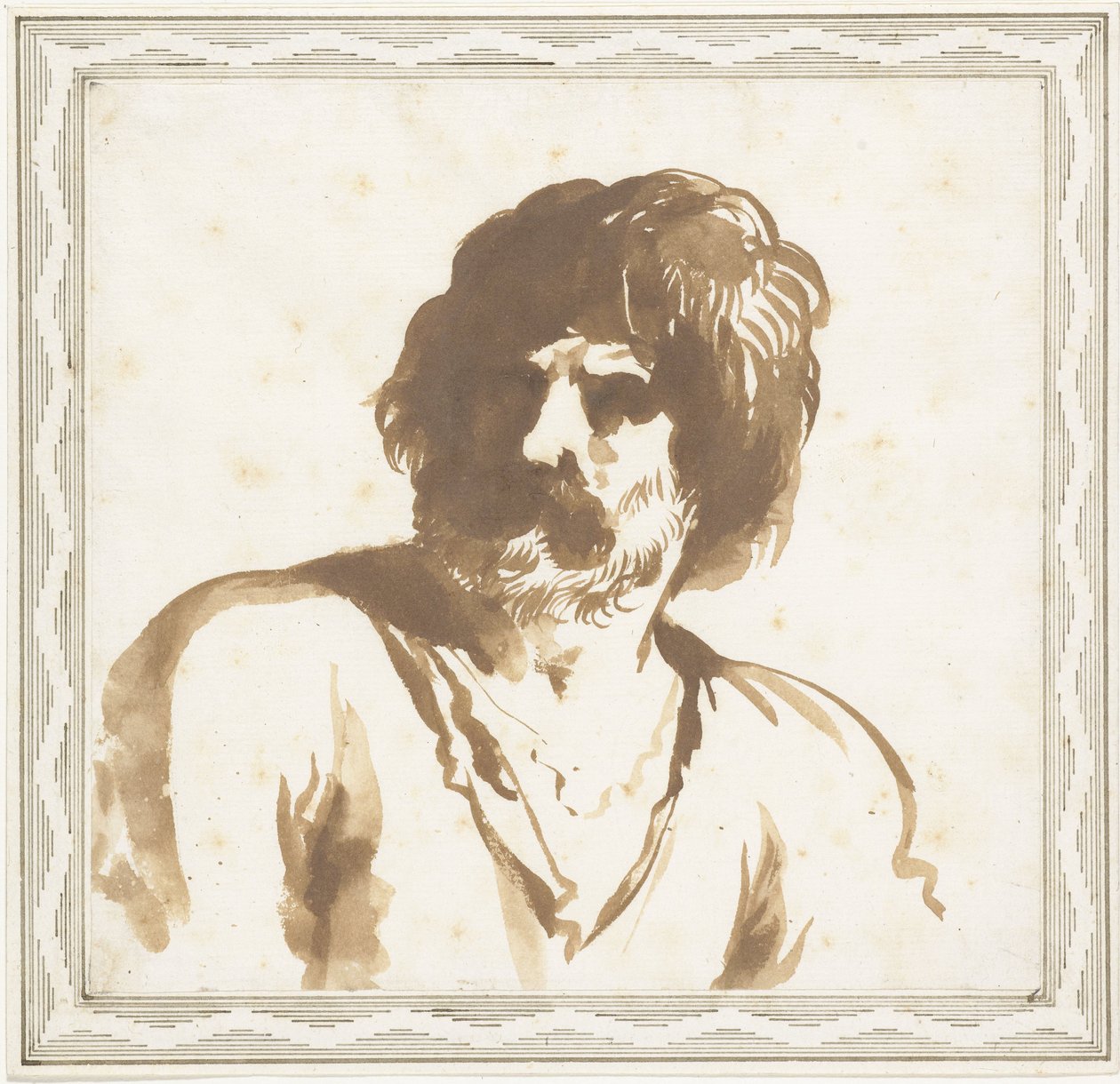 Büste eines Mannes von Guercino (attributed to)