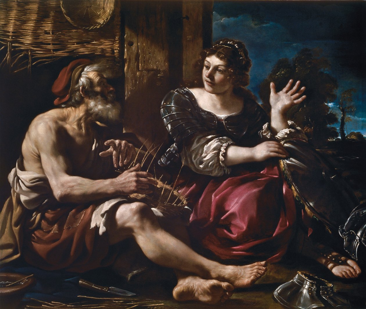 Erminia und der Hirte, ca. 1619 von Guercino