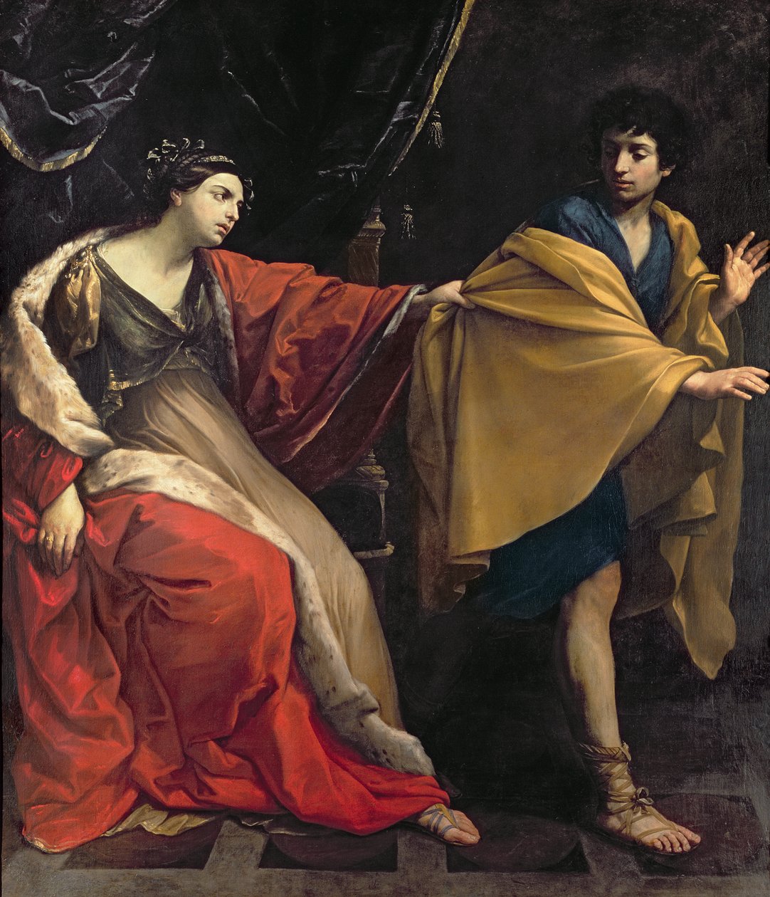 Joseph und Potiphars Frau, um 1626 von Guido Reni