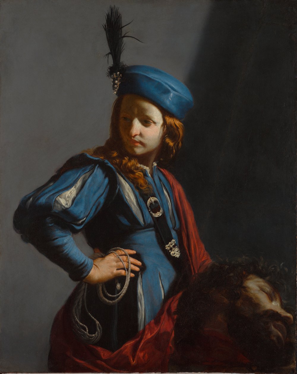 David mit dem Kopf von Goliath von Guido Cagnacci