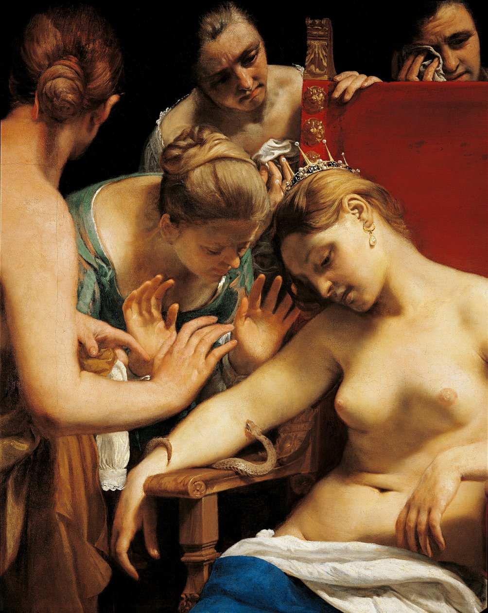 Der Tod der Kleopatra (Detail) von Guido Cagnacci