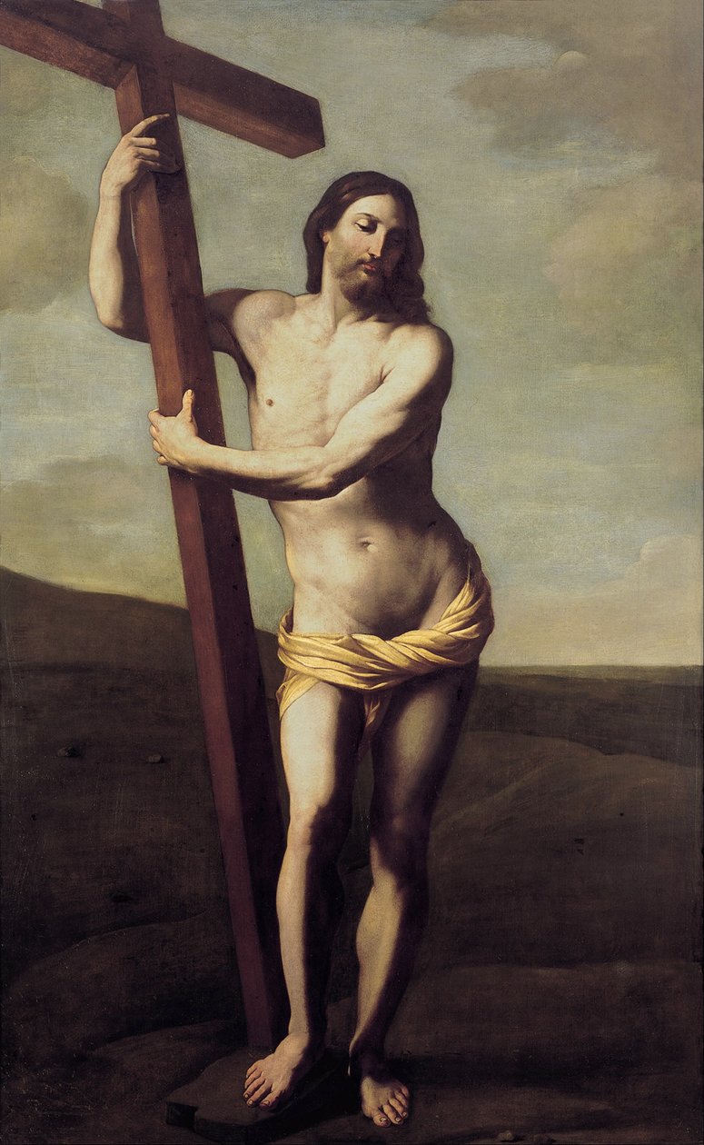 Christus umarmt das Kreuz von Guido Reni