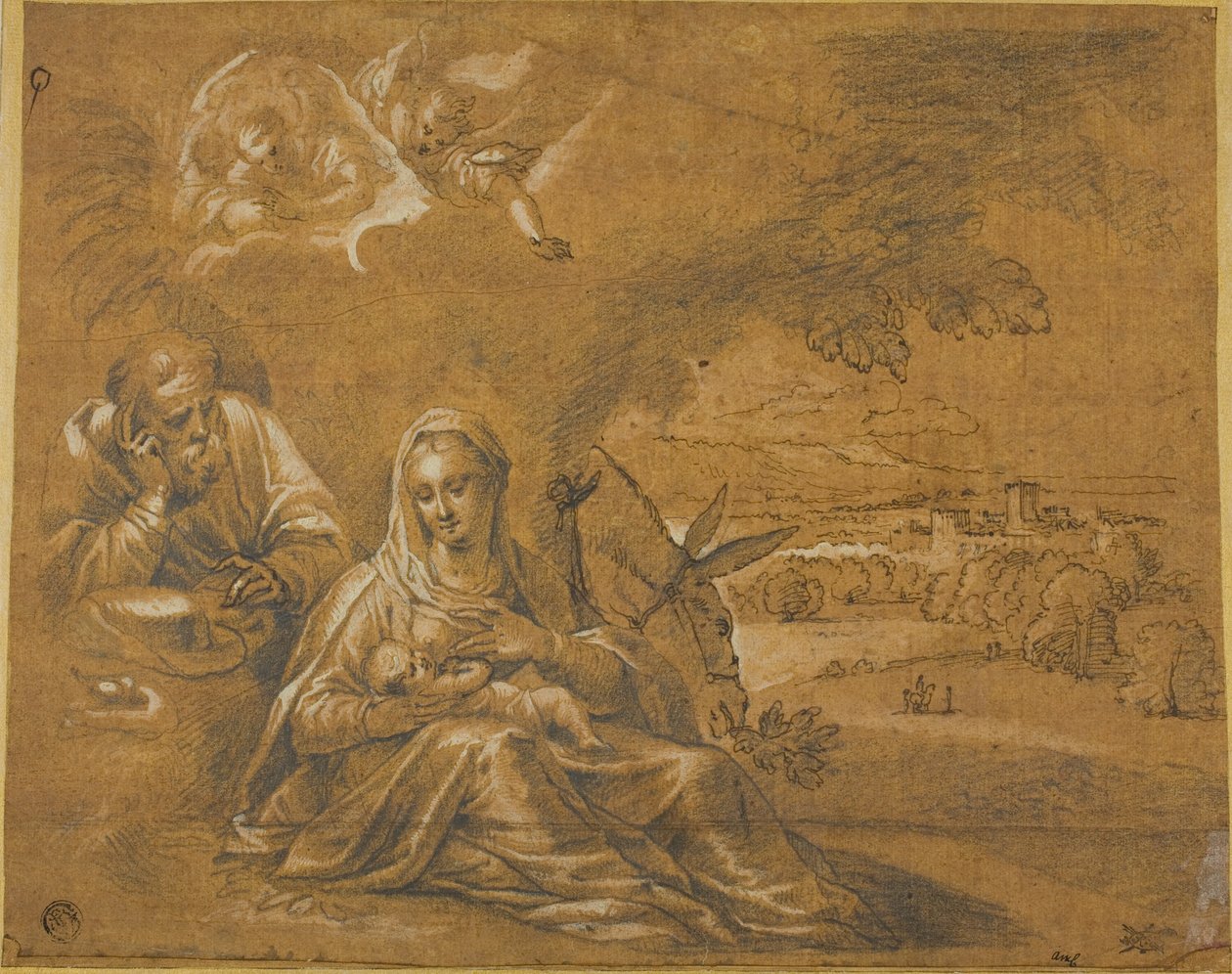 Ruhe auf der Flucht nach Ägypten von Guido Reni