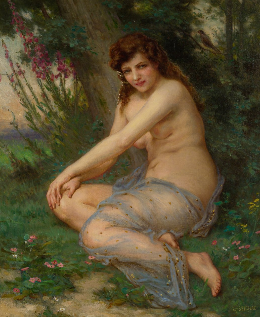 Die Nymphe des Waldes von Guillaume Seignac