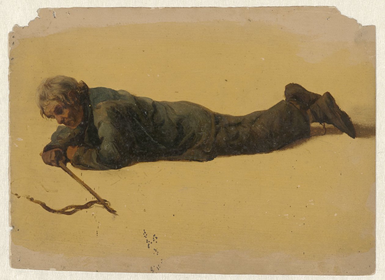 Vorwärts gebeugter Mann von Guillaume Anne van der Brugghen
