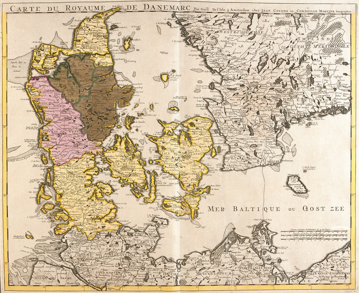 Dänemark von Guillaume Delisle