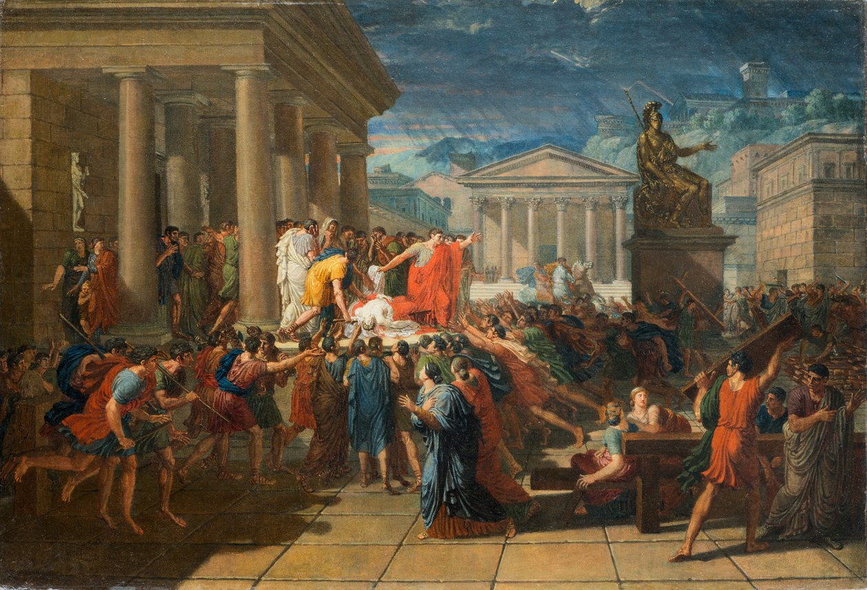 Der Tod Cäsars von Guillaume Guillon Lethière