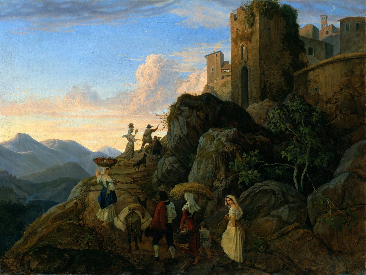 Civitella (Abend) von Gustav Karl Ludwig Richter