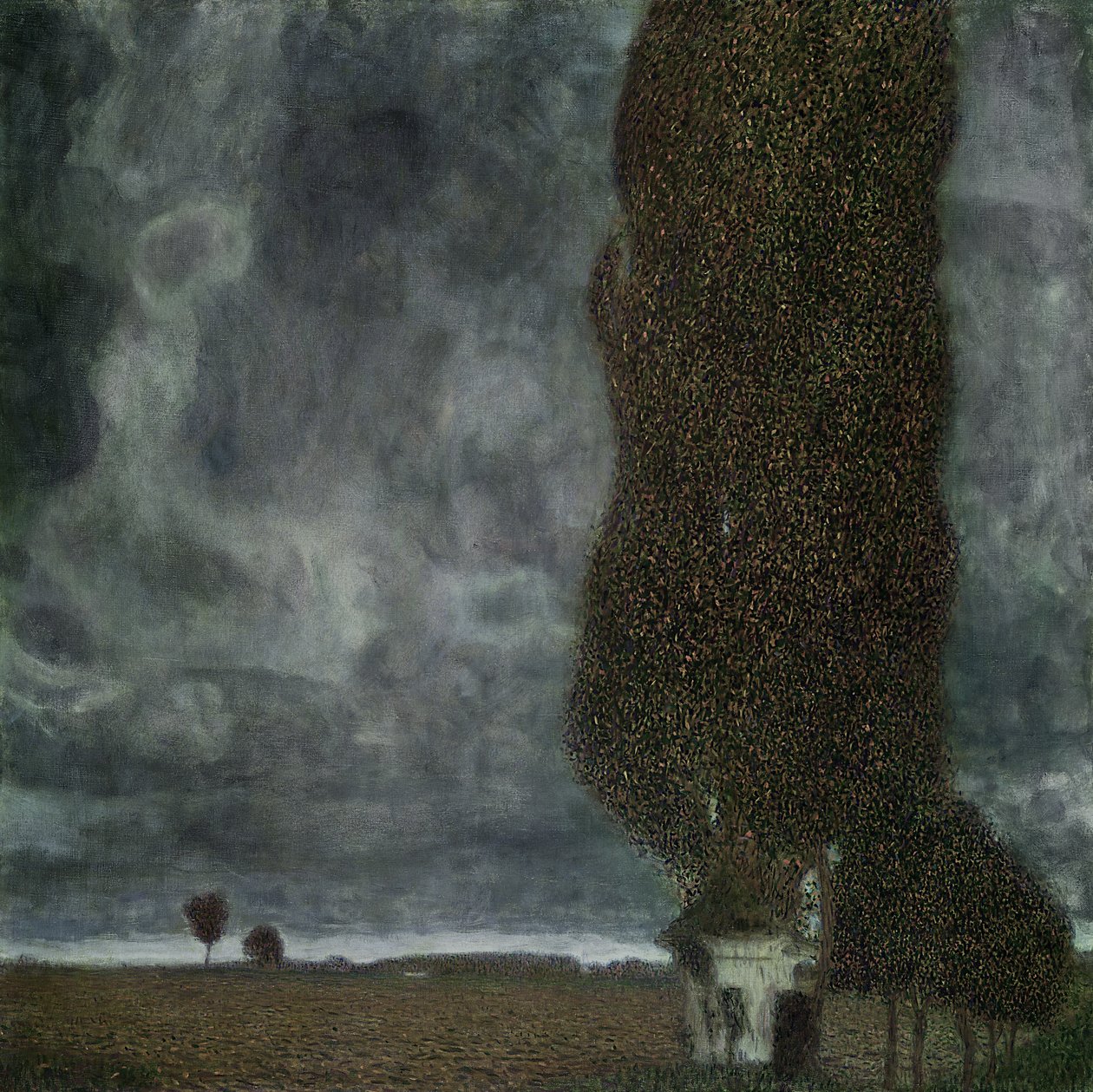 Nahendes Gewitter (Die große Pappel II), 1903 von Gustav Klimt