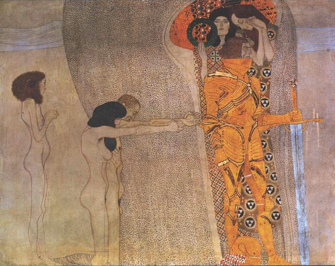 Beethovenfries (Detail) von Gustav Klimt