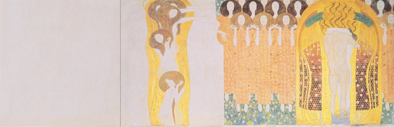Beethovenfries - Rechte Seitenwand von Gustav Klimt