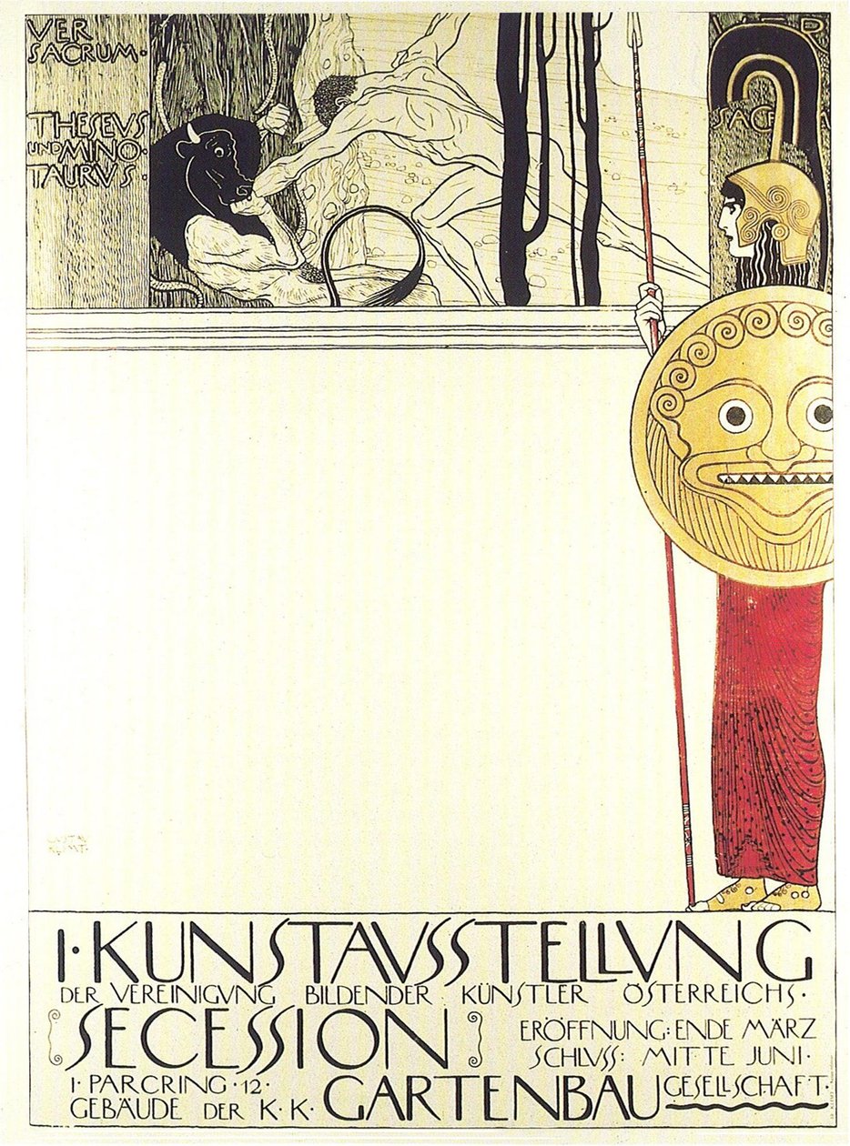 Kunstausstellung Secession von Gustav Klimt