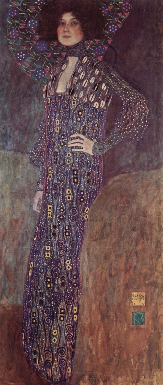 Porträt von Emilie Louise Flöge von Gustav Klimt