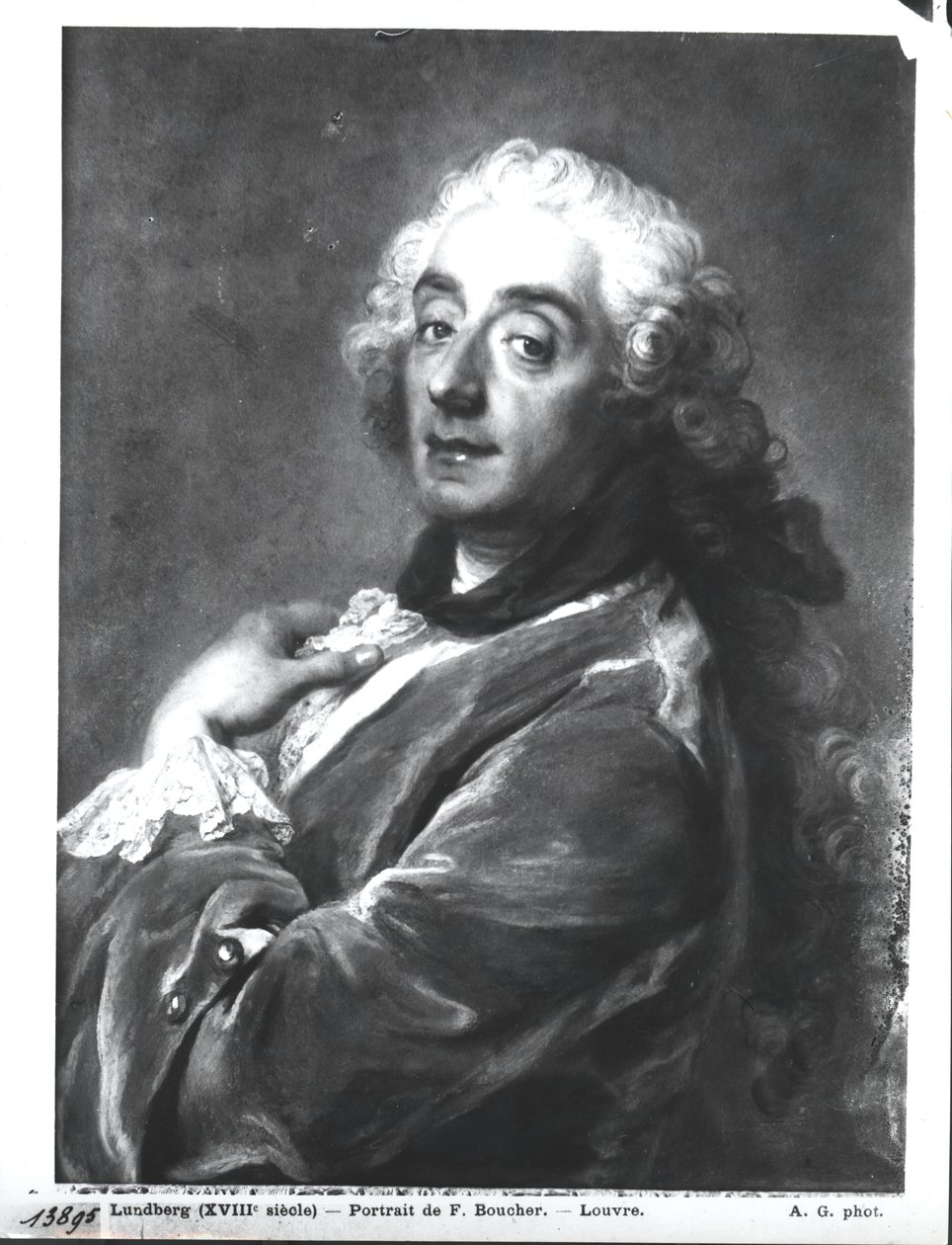 Porträt von Francois Boucher (1703-70) 1741 von Gustaf Lundberg