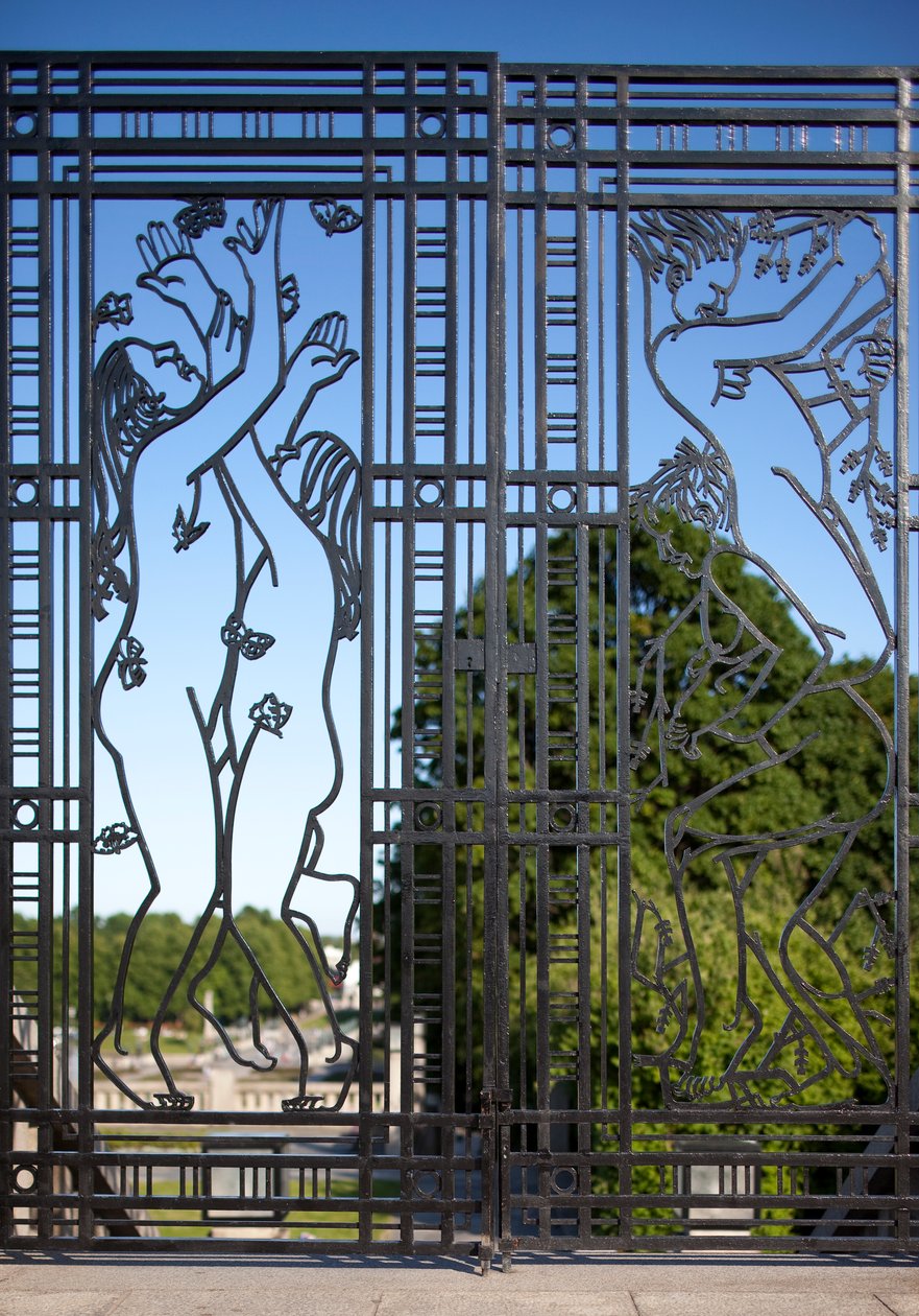 Eingangstor zum Skulpturenpark, Kinder (Eisen) von Gustav Vigeland