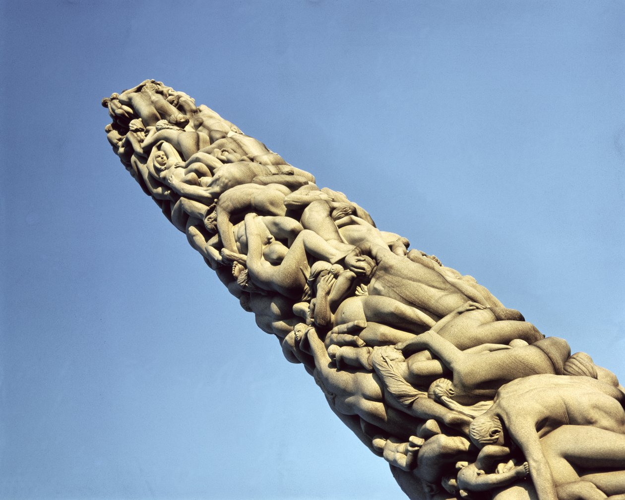 Ansicht des Monolithen, gebaut 1929-43 von Gustav Vigeland