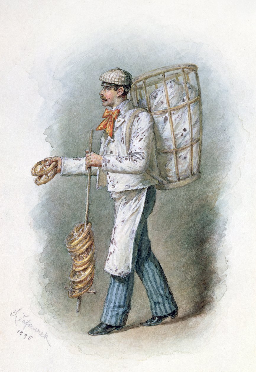 Der Bäcker, 1895 von Gustav Zafaurek