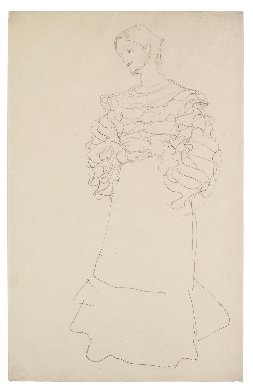 Bildnis Magda Mautner-Markhof (Studie) von Gustav Klimt
