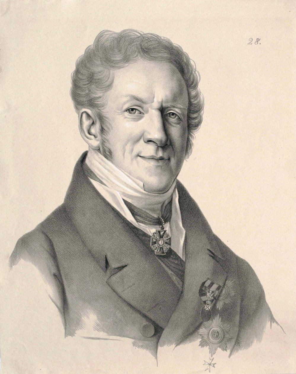 Balthasar Campenhausen (1820er Jahre Gravur) von Gustav Adolf Hippius