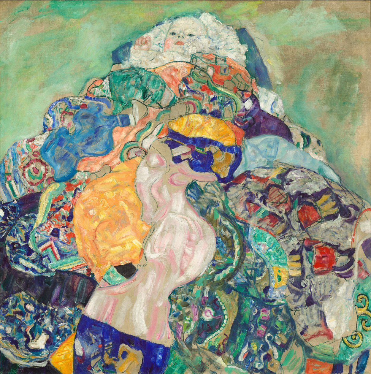 Baby (Wiege) von Gustav Klimt
