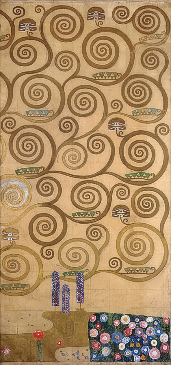 Entwurf für den Stocletfries (Detail) von Gustav Klimt