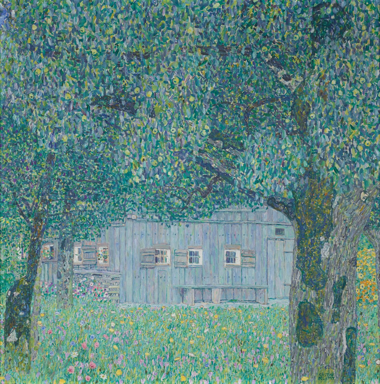 Bauernhaus in Oberösterreich von Gustav Klimt