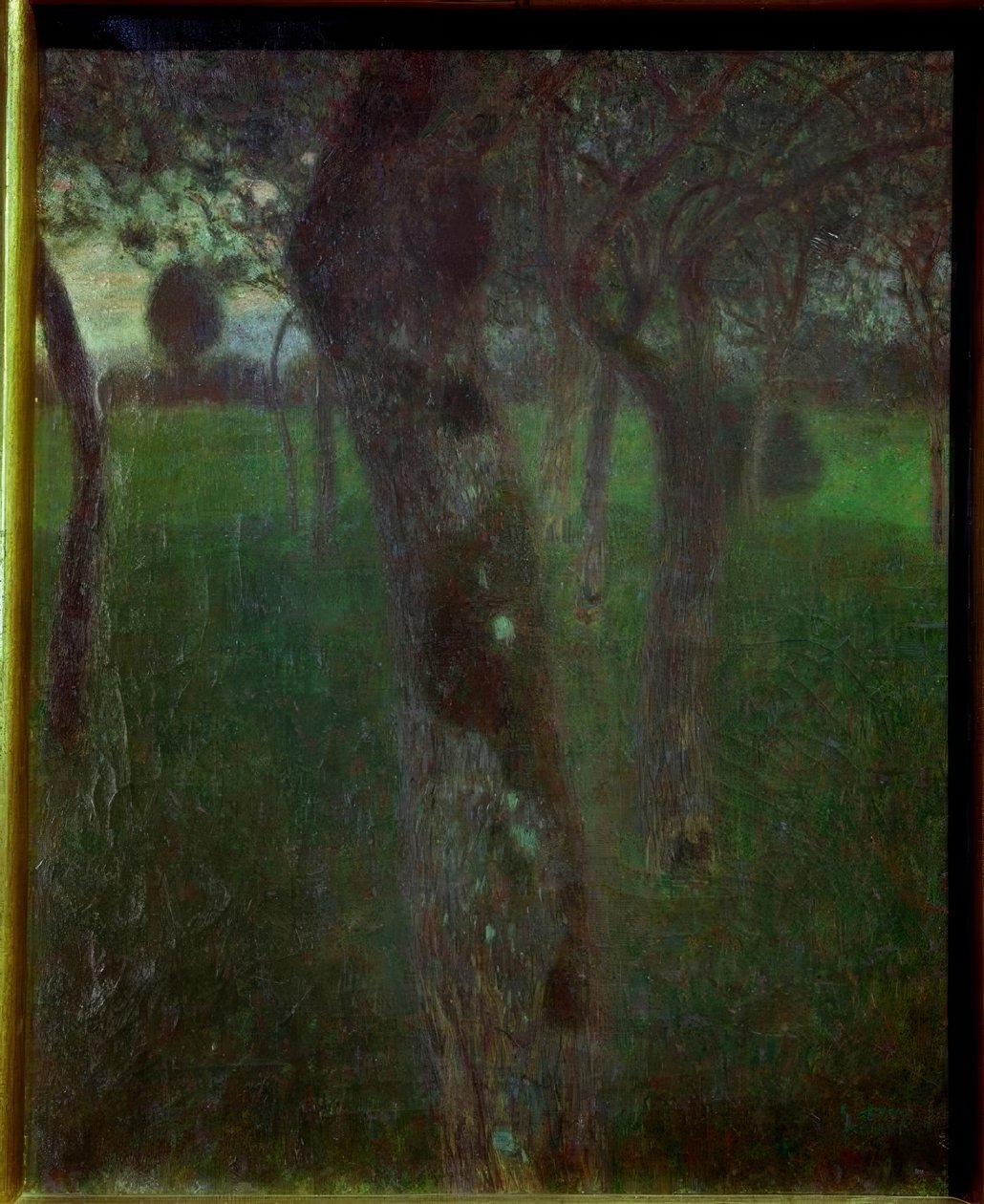Obstgarten am Abend von Gustav Klimt