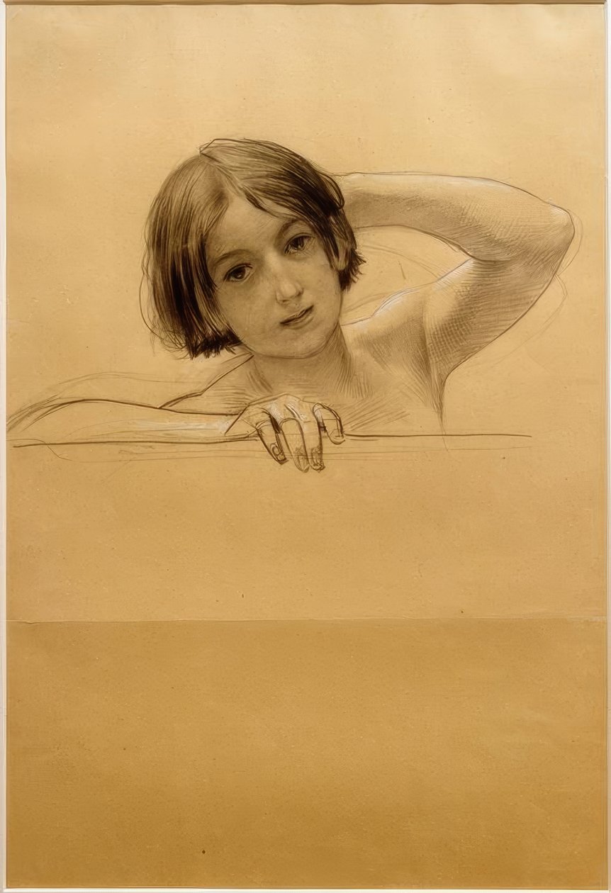 Porträt eines Kindes von Gustav Klimt