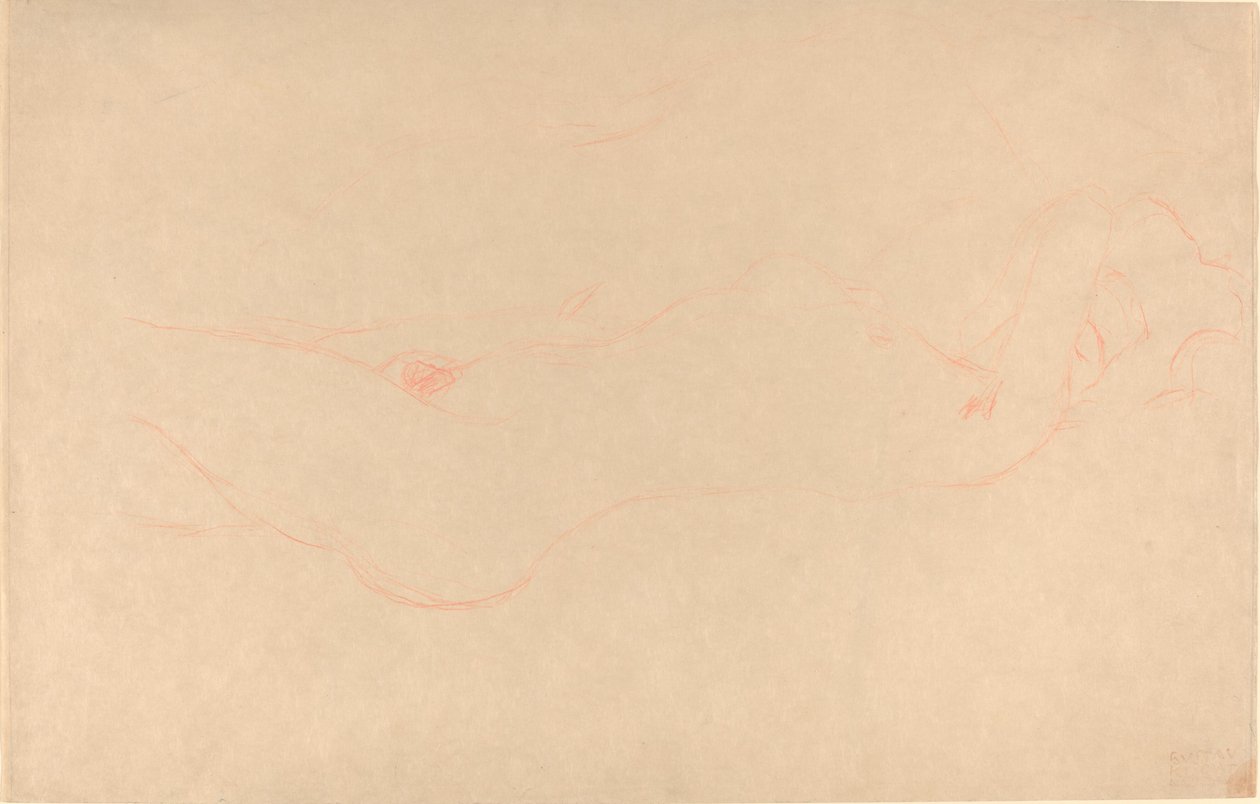 Liegende Frau von Gustav Klimt