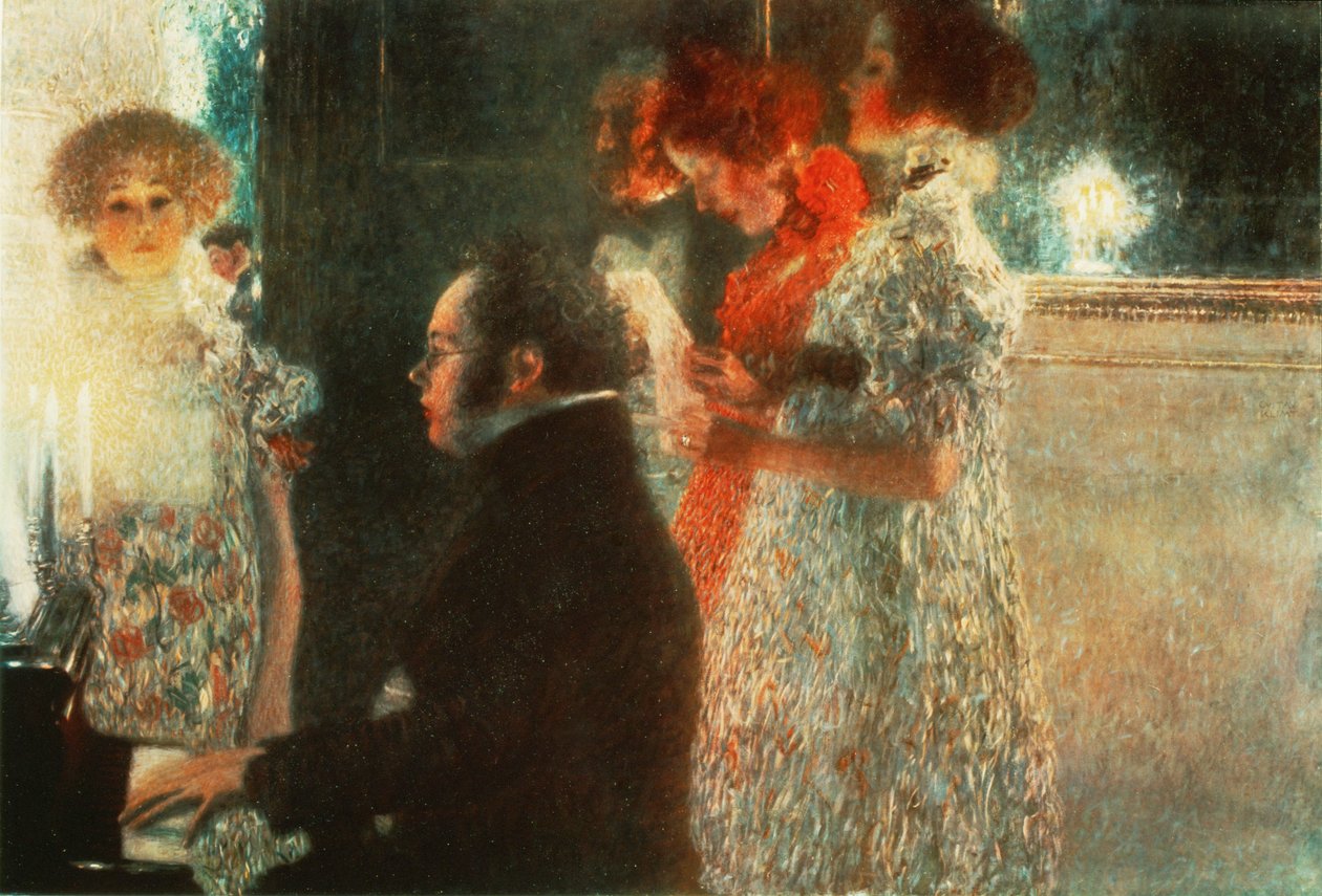 Schubert am Klavier von Gustav Klimt