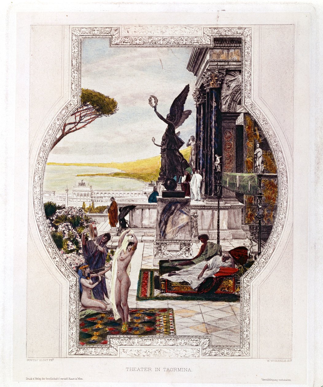 Burgtheater Wien von Gustav Klimt