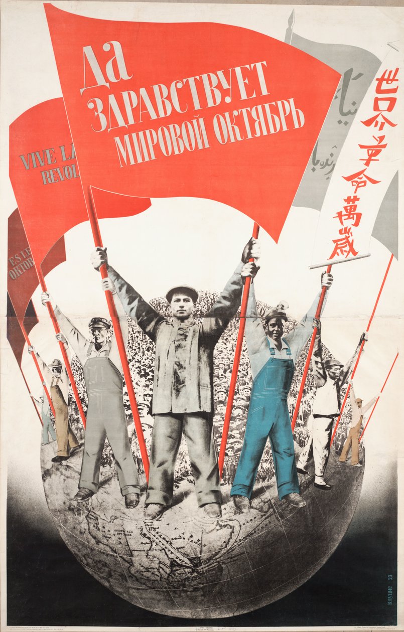 Es lebe die Welt Oktober!, 1933 von Gustav Klutsis