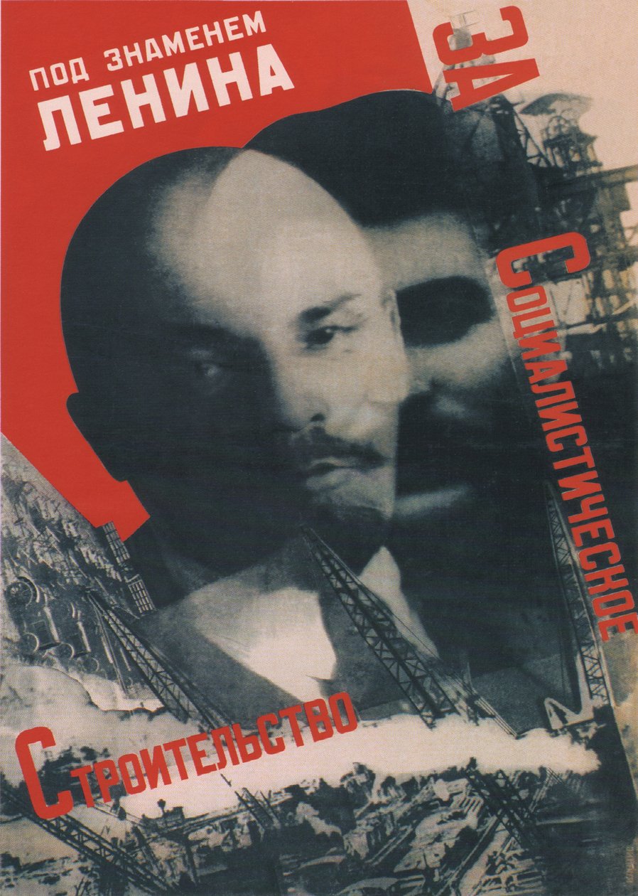Unter dem Banner von Lenin Poster, 1931 von Gustav Klutsis