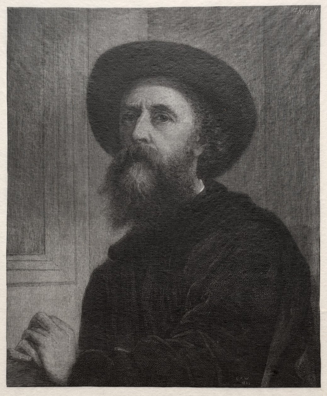 George Frederick Watts, 1887 von Gustav Kruell
