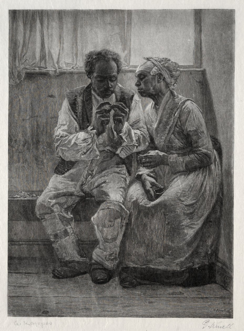 Zahltag, 1887 von Gustav Kruell