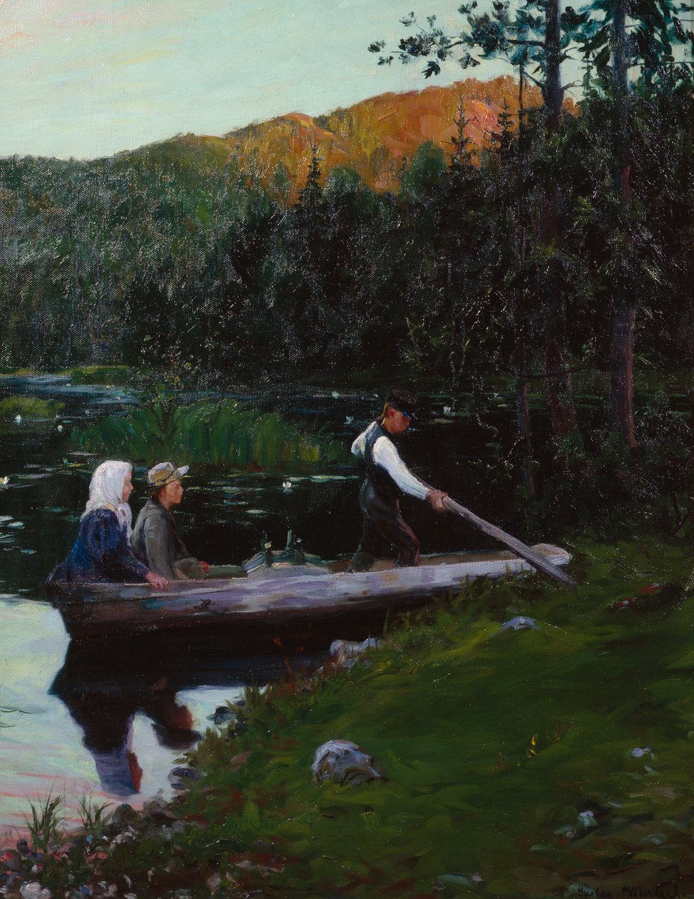 Ein Sonntagabend am See von Gustav Wentzel