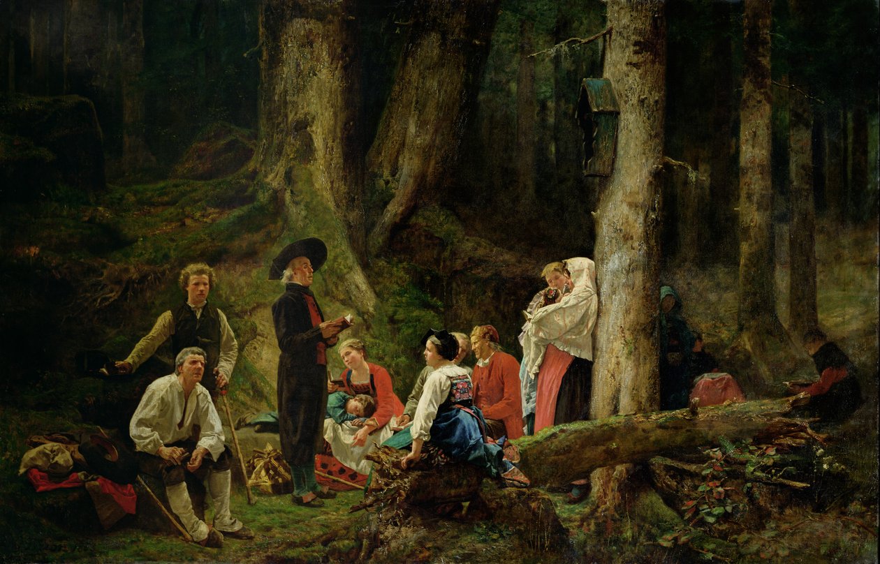 Die Pilger aus der Abtei von St. Odile von Gustave Brion