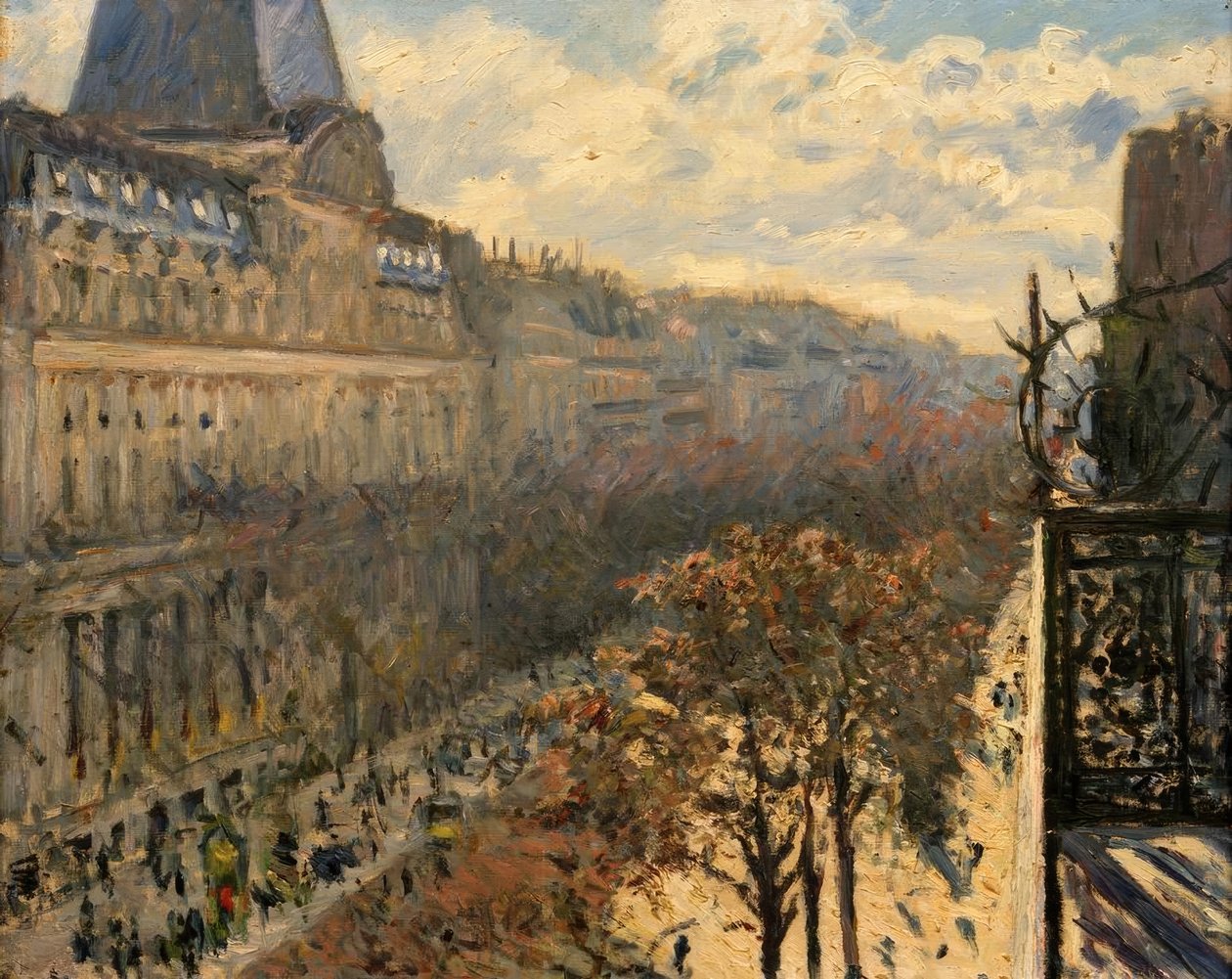 Boulevard des Italiens von Gustave Caillebotte