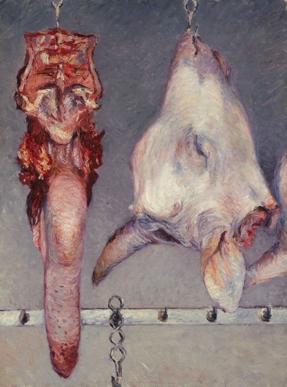 Kalbskopf und Ochsenzunge von Gustave Caillebotte