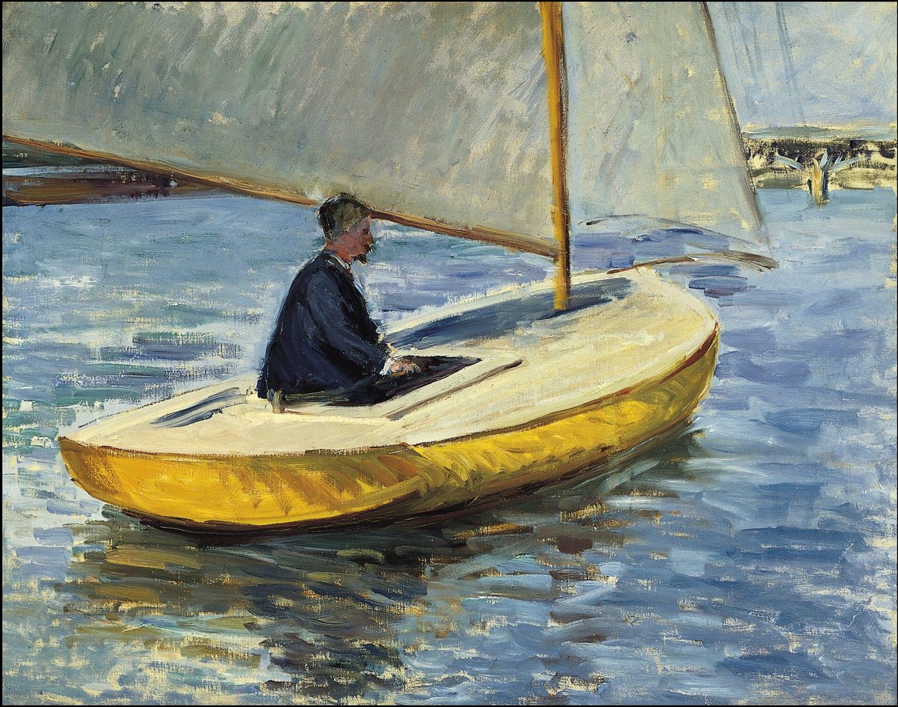 Das gelbe Boot von Gustave Caillebotte