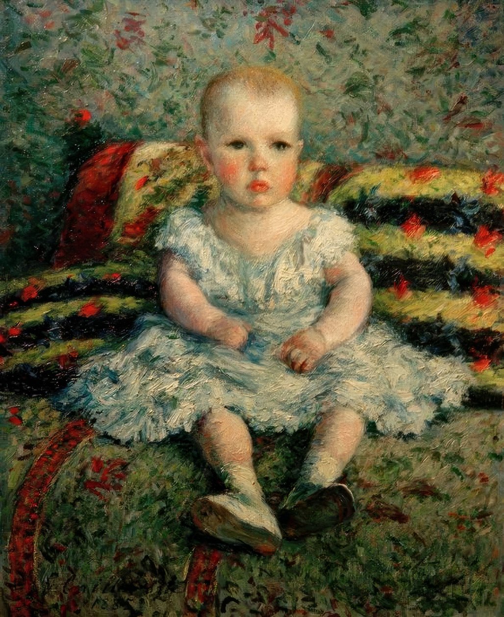 Das Kind auf dem Sofa von Gustave Caillebotte