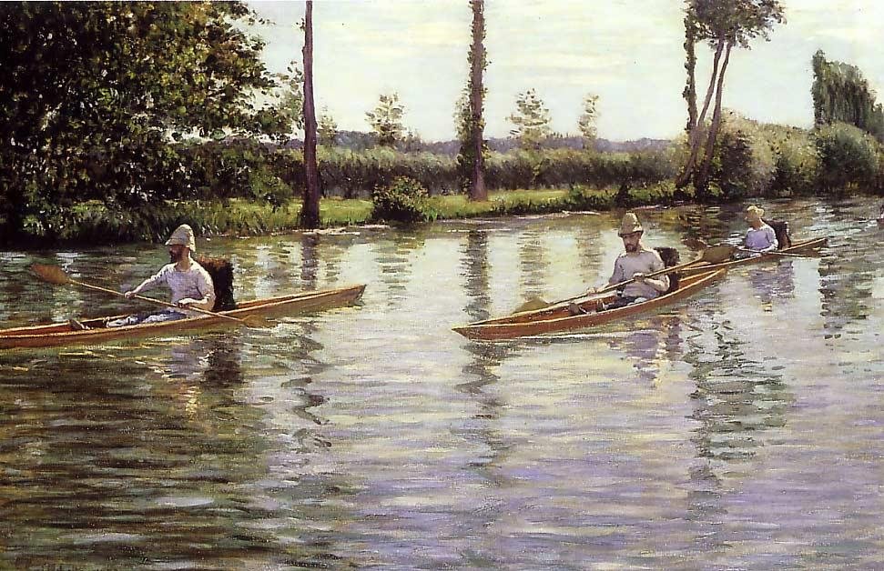 Die Périssoires von Gustave Caillebotte