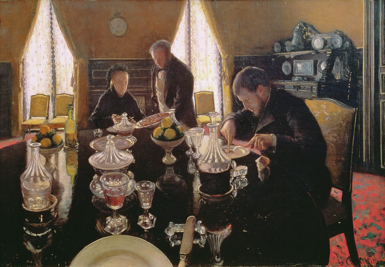 Mittagessen, 1876 von Gustave Caillebotte