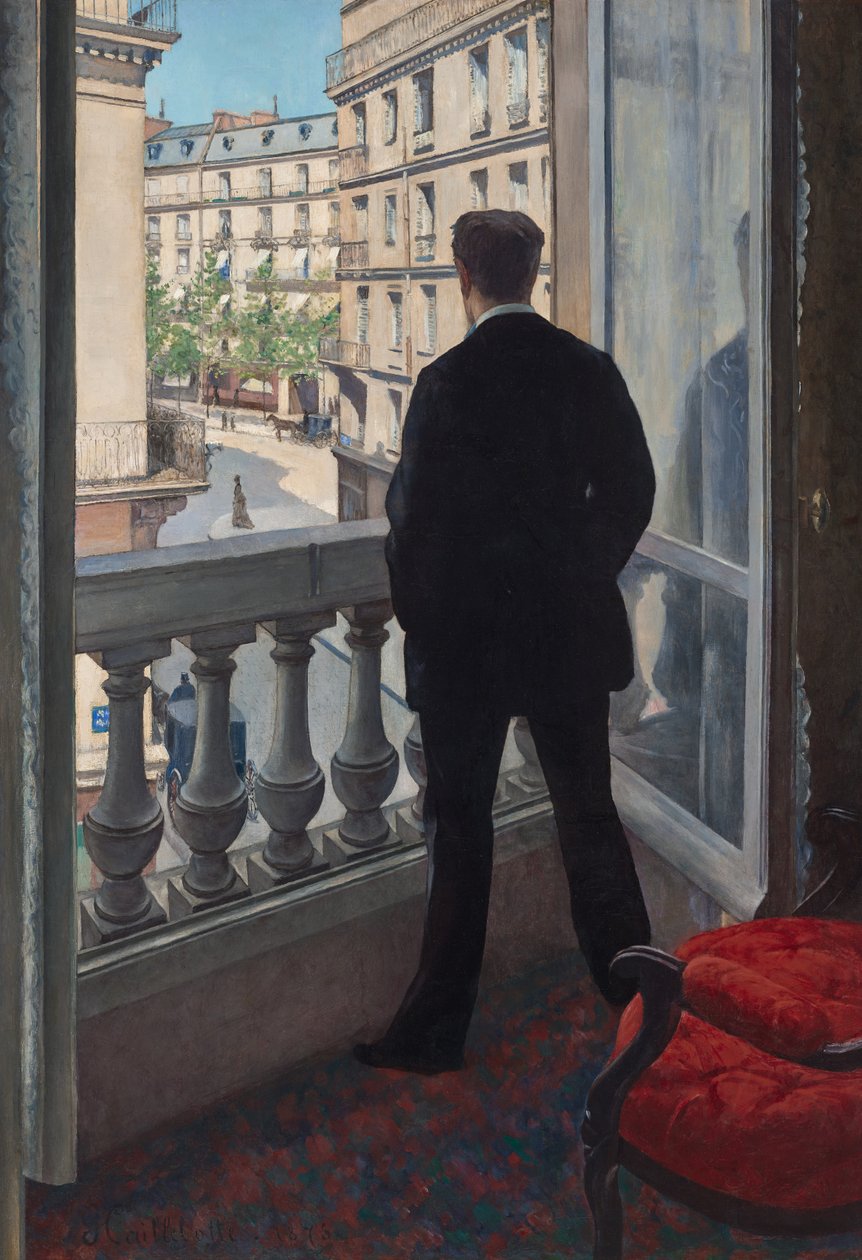 Mann am Fenster, 1875 von Gustave Caillebotte