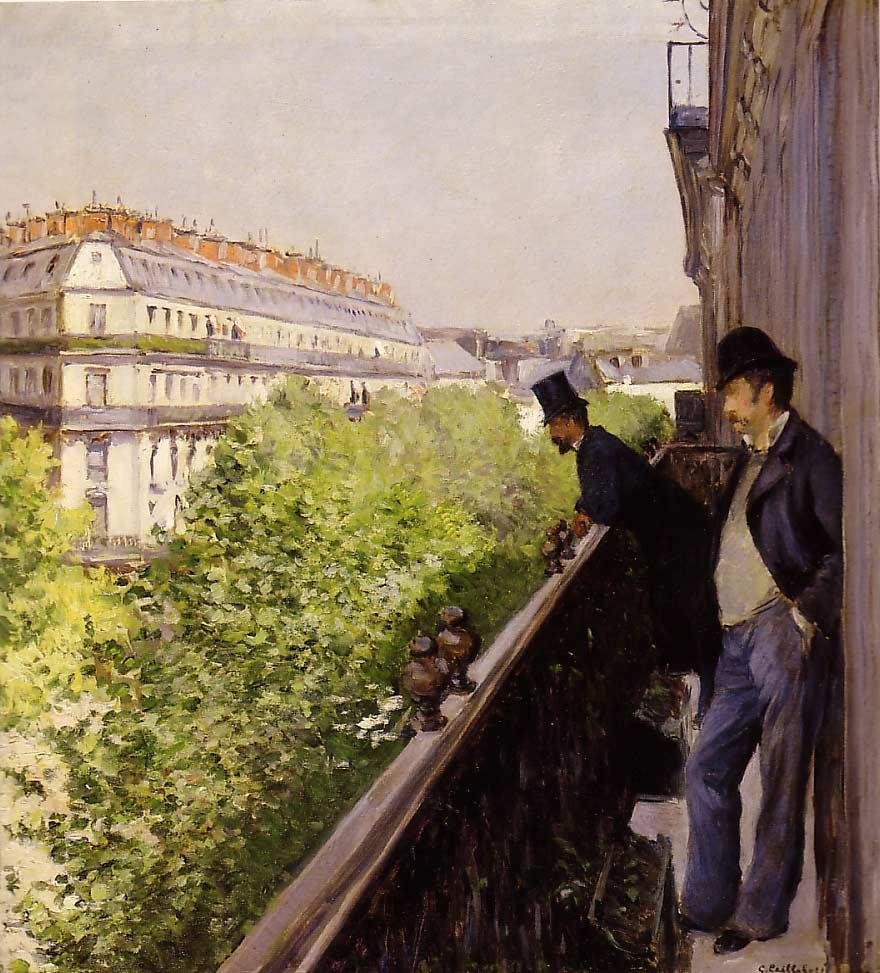 Ein Balkon von Gustave Caillebotte