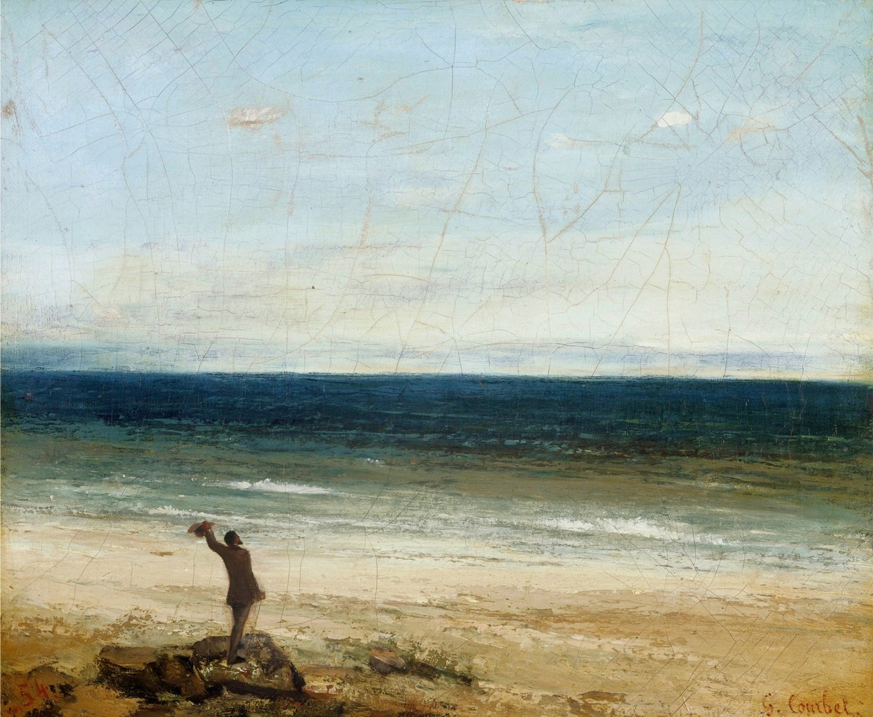 Die Küste bei Palavas von Gustave Courbet