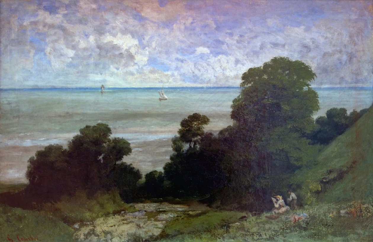 Marine oder Ansicht von Honfleur von Gustave Courbet