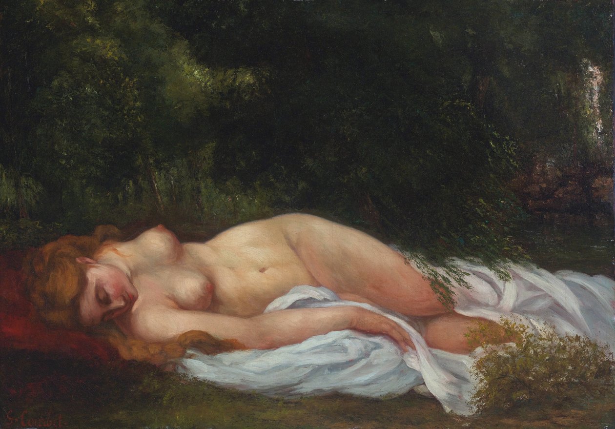 Liegender Akt von Gustave Courbet