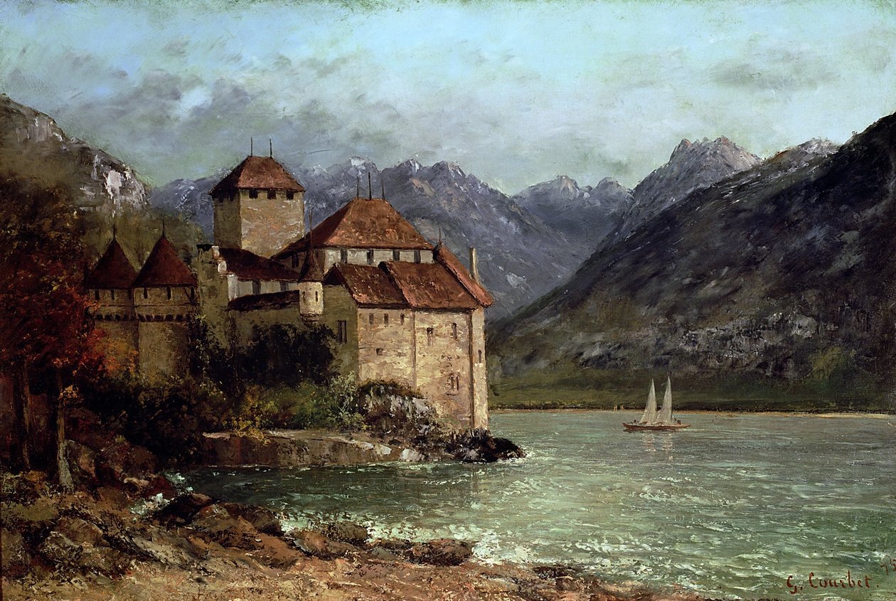 Das Schloss Chillon, 1875 von Gustave Courbet
